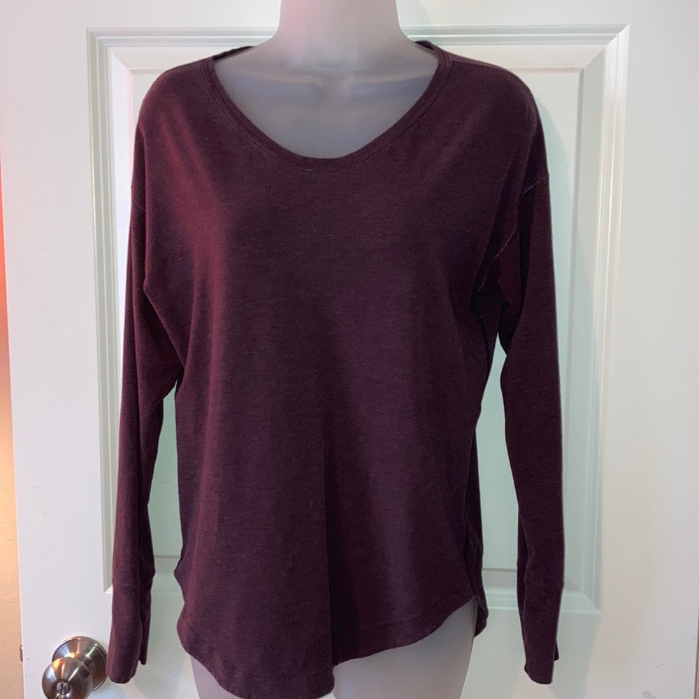 Lululemon long sleeve in heathered black cherry